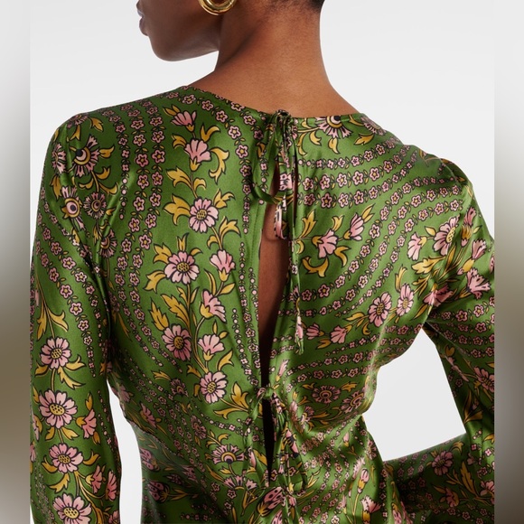 Veronica Beard Gemma Silk-Blend Satin Maxi Dress $698 NEW with tag - Picture 5 of 13